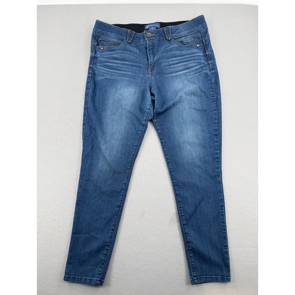 Democracy Ab Solution Skinny Jeans Womens 16 (36x28) Blue Medium Wash‎ Stretch
